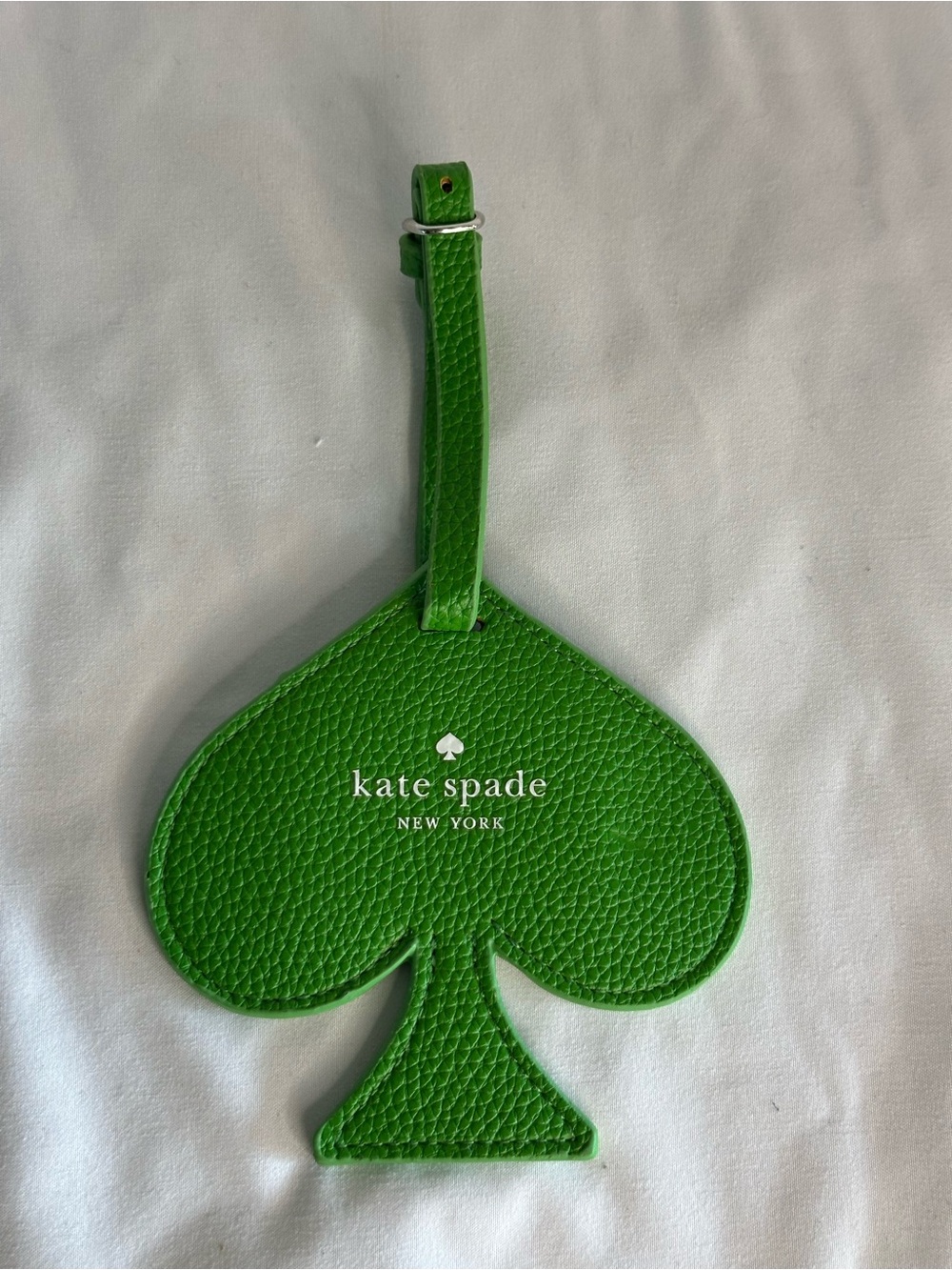 kate spade Bright Green Spade Luggage Tag